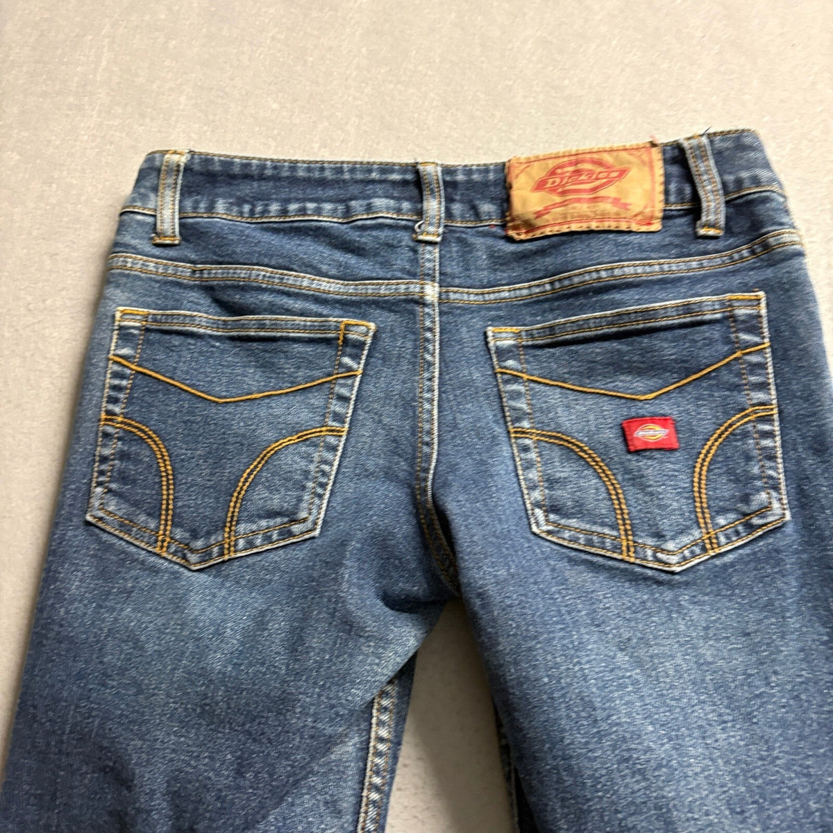Dickies Womens Low Rise Straight Leg Denim Jeans Blue Size 5 x 30