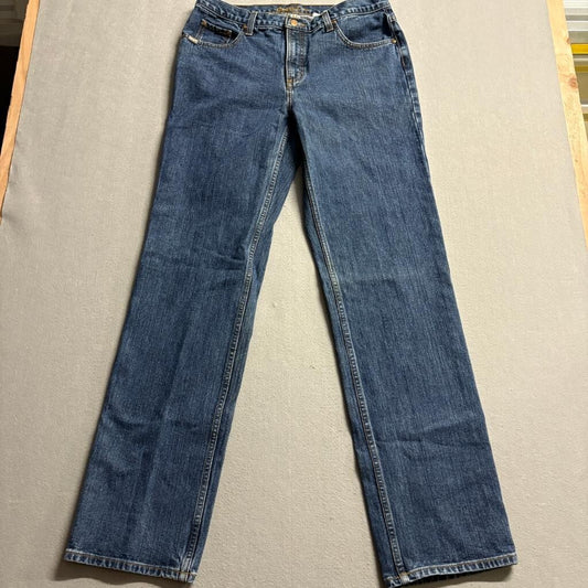 Cruel Girl Slim Jeans Womens 15 X-Long Blue Denim High Rise Straight Leg Western