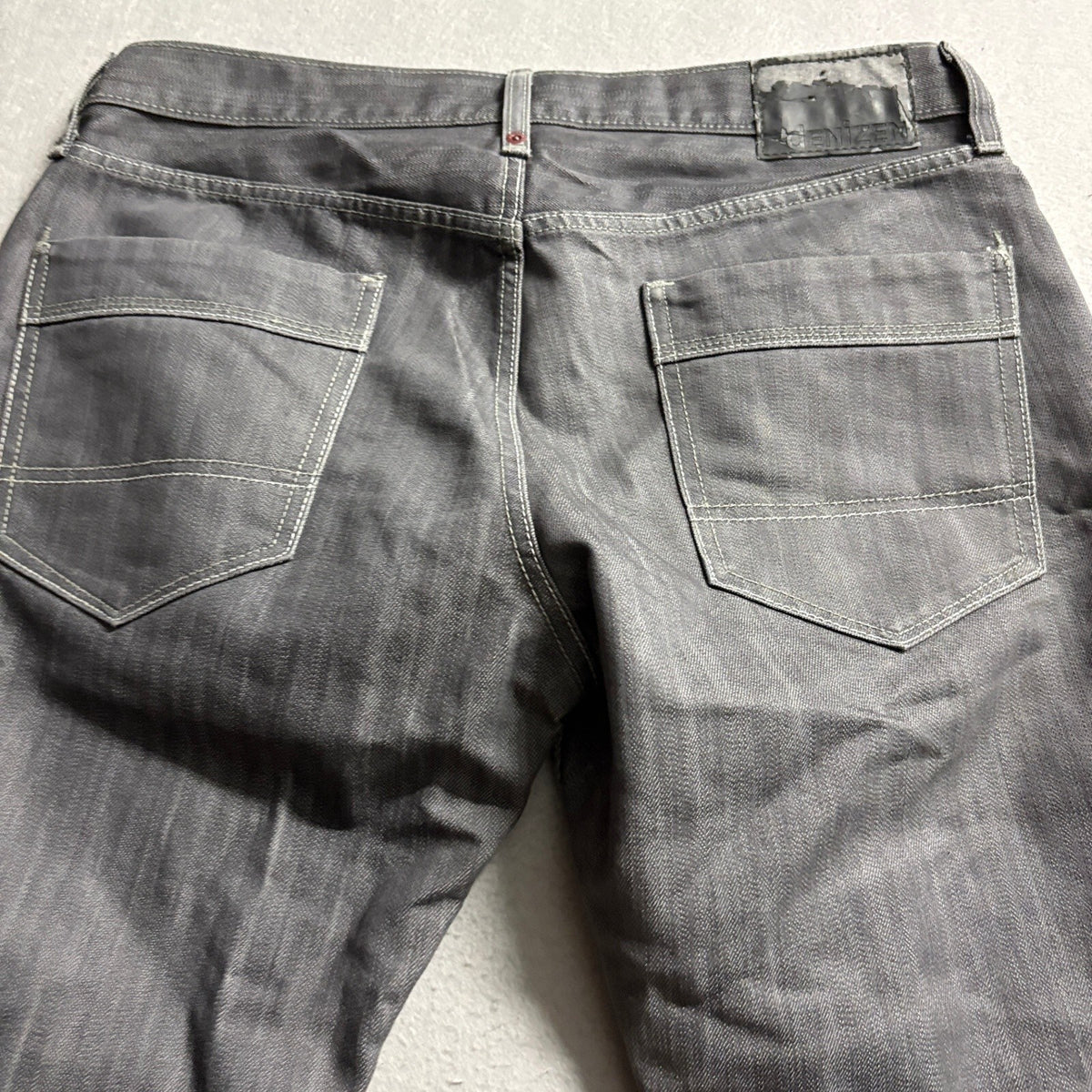 Denizen from Levis 218 Slim Straight Jeans Mens 34x34 Gray Denim Pants