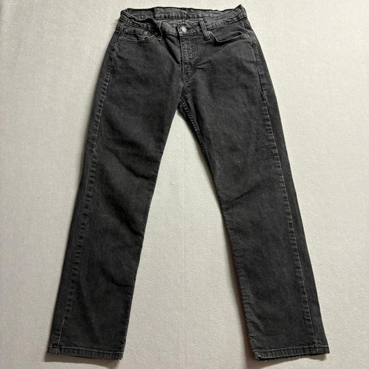 Levis 514 Straight Fit Jeans Mens 30x30 Faded Black Denim Waterless