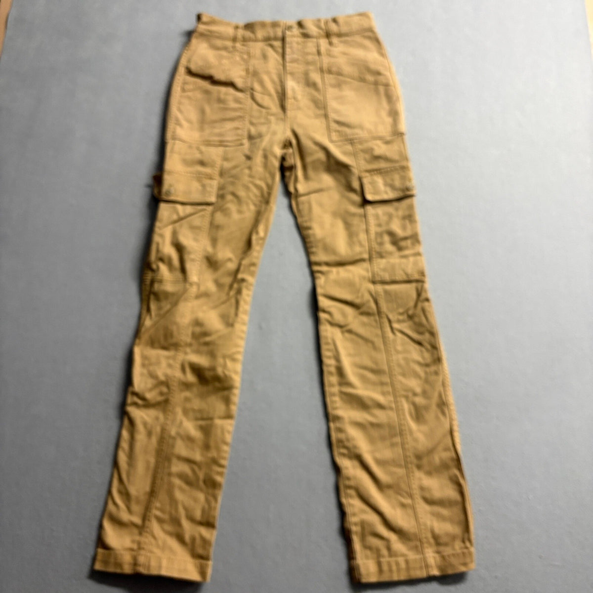 Madewell 90s Straight Cargo Pants Womens 26 Brown Tan Cotton Stretch Utility