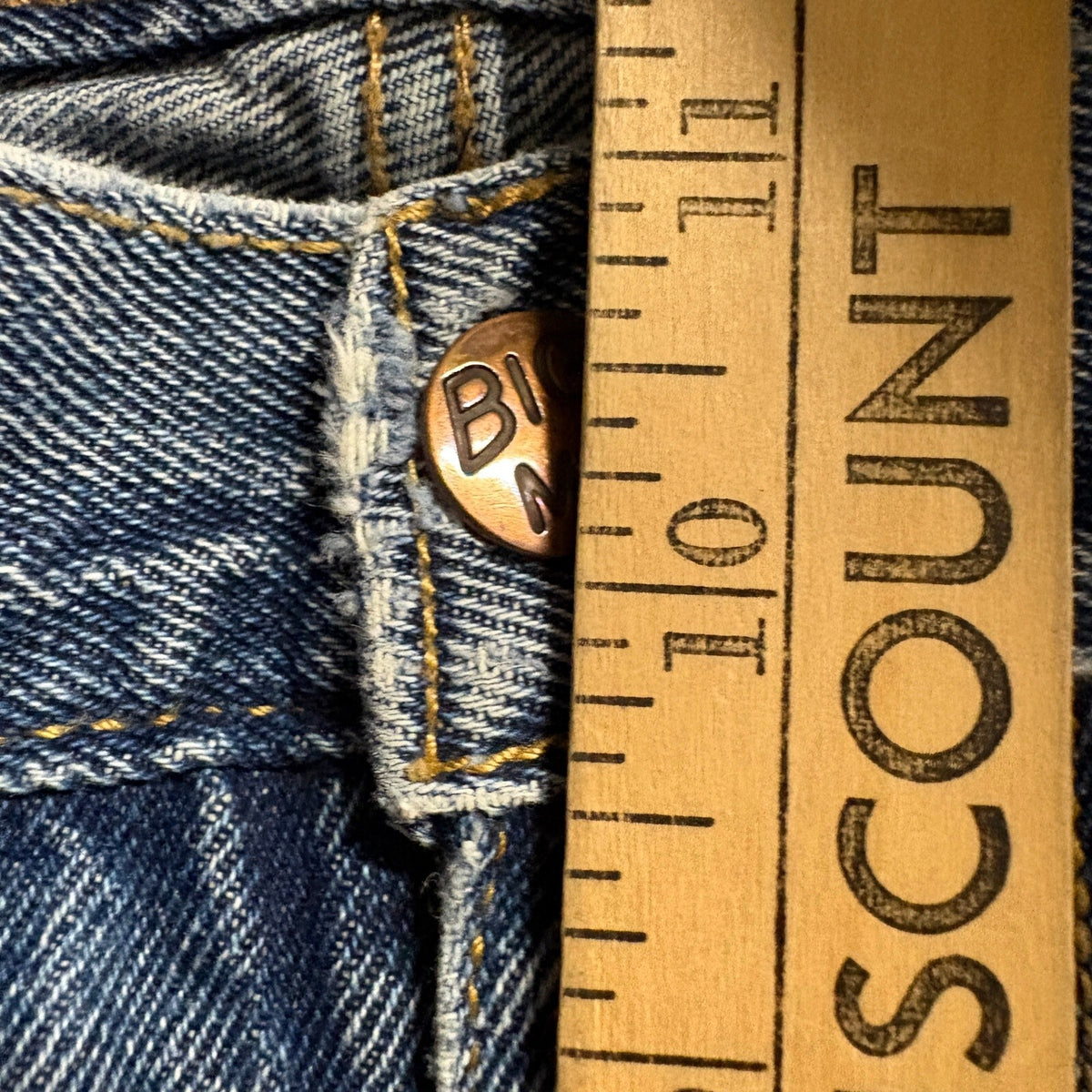 Big Mac Workwear Jeans Mens 38x30 Blue Denim Straight Leg Work Pants