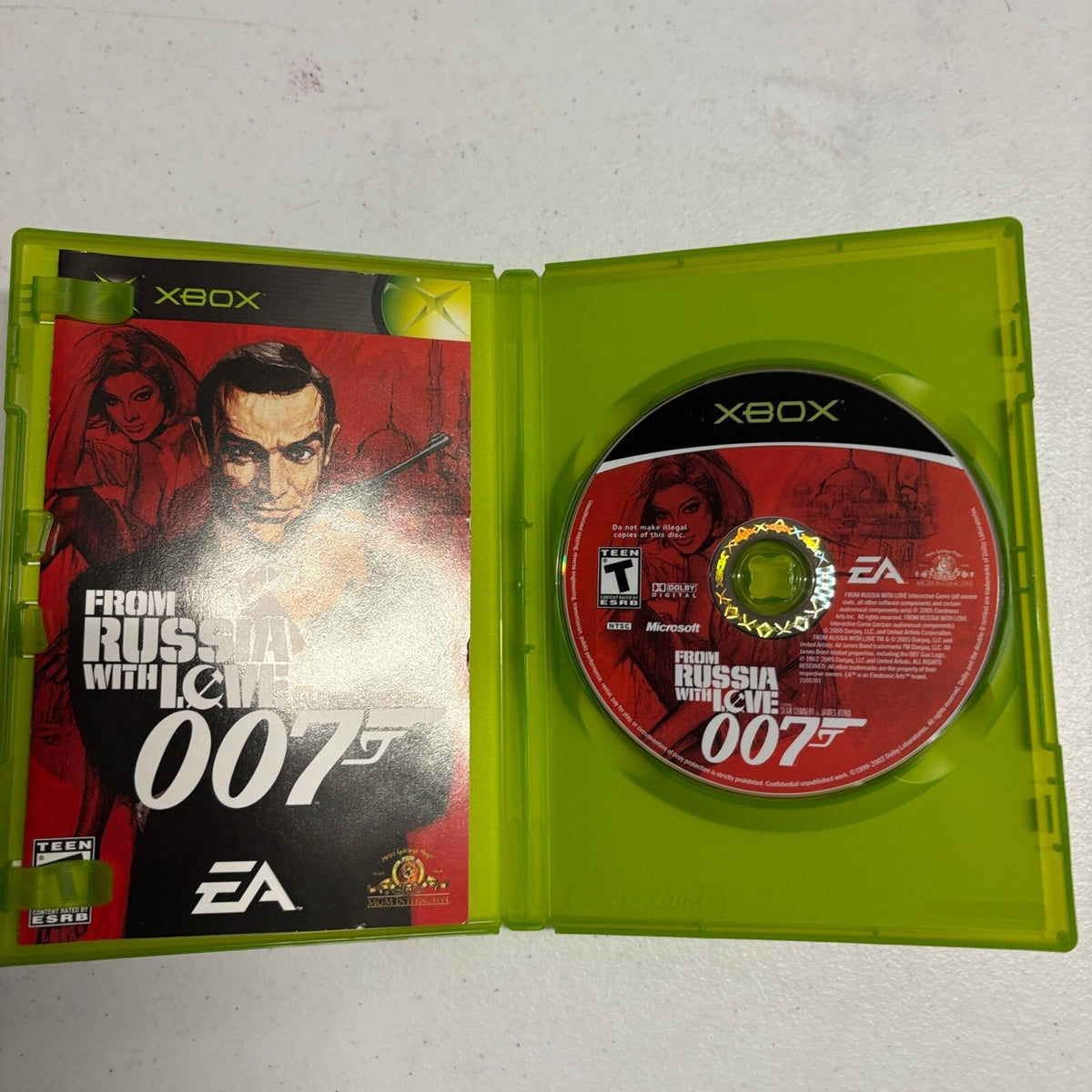 From Russia With Love 007 Microsoft Xbox Complete CIB Original Xbox James Bond