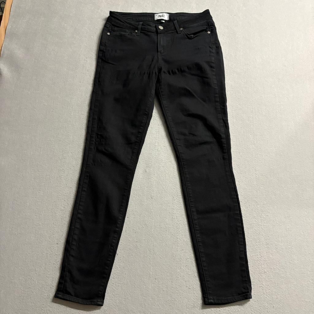 Paige Verdugo Ultra Skinny Jeans Womens 29 Black Stretch Denim Pants