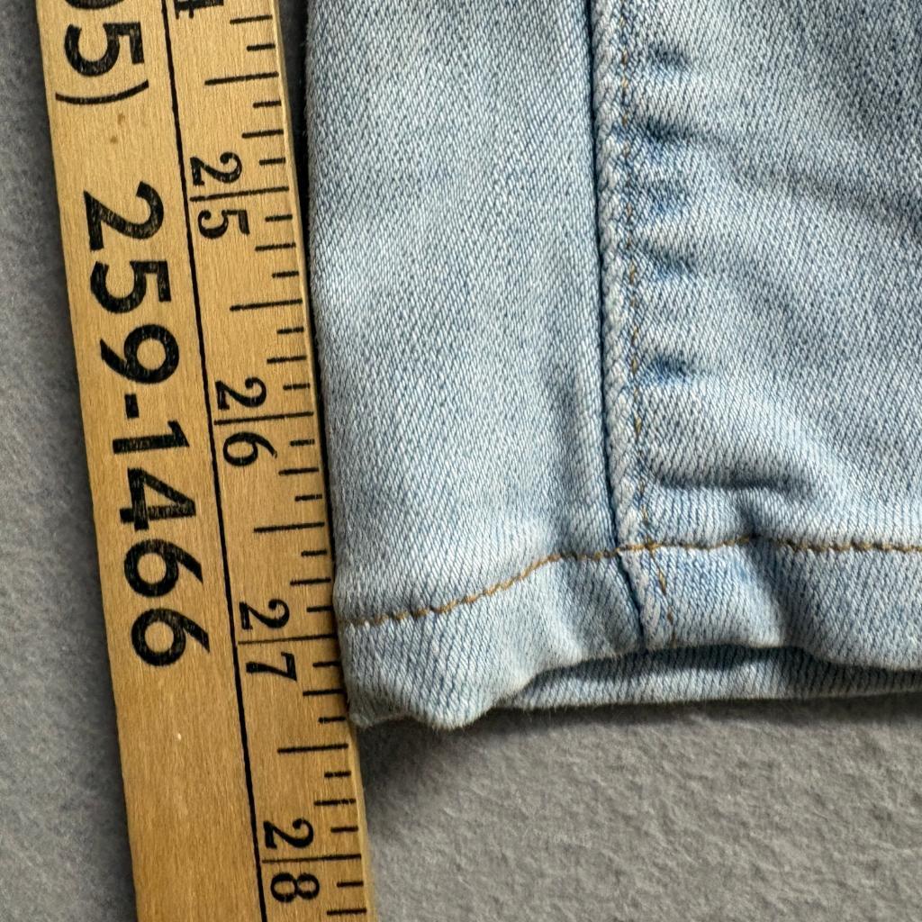 Levi's 726 Flare Jeans Womens 30x30 Light Wash Distressed Ripped Denim