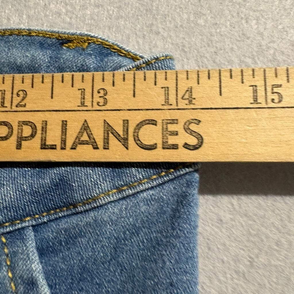 Between Us Women Cargo Jeans Size 9 Blue Denim High Rise Straight Leg Pants