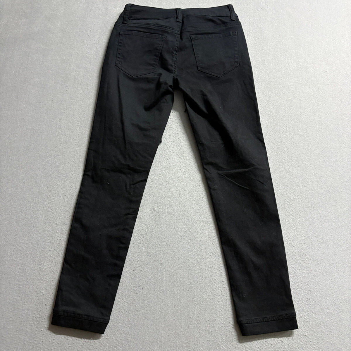 Easycome Womens Black Drawstring Skinny Jeans Sample Check Size 25