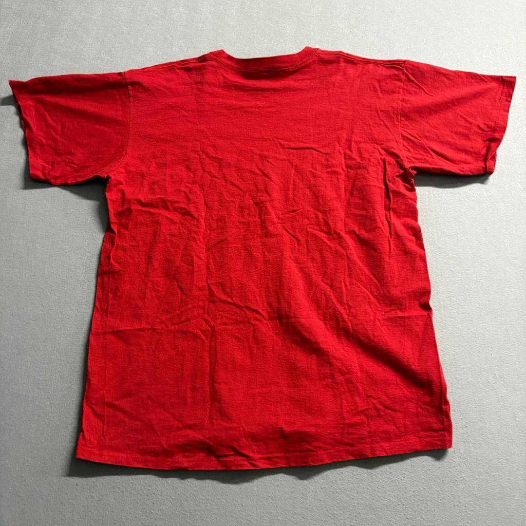 Vintage Delta Pro Weight Blank T-Shirt Mens XL Red Single Stitch Made in USA