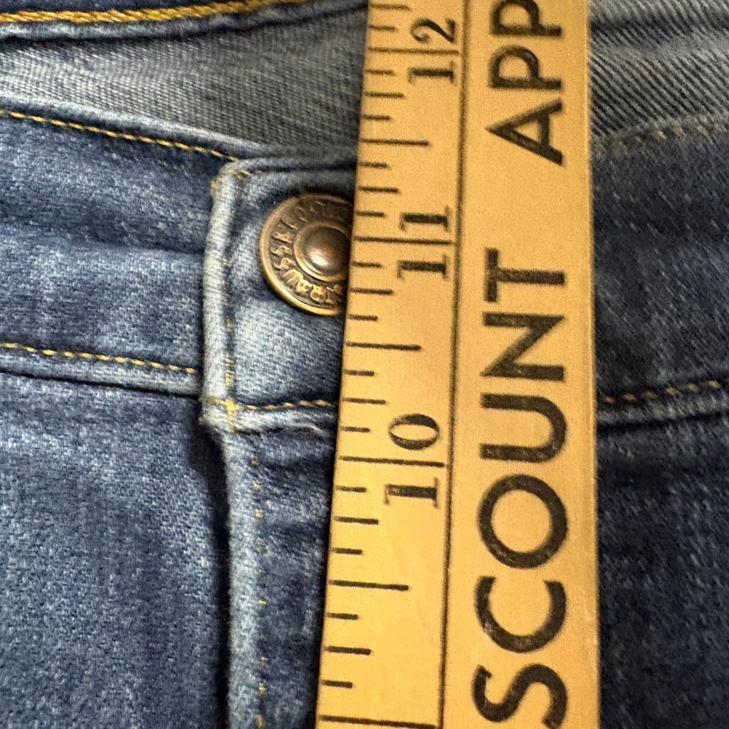 Levis 724 High Rise Straight Jeans Womens 22W Blue Denim Stretch Waterless