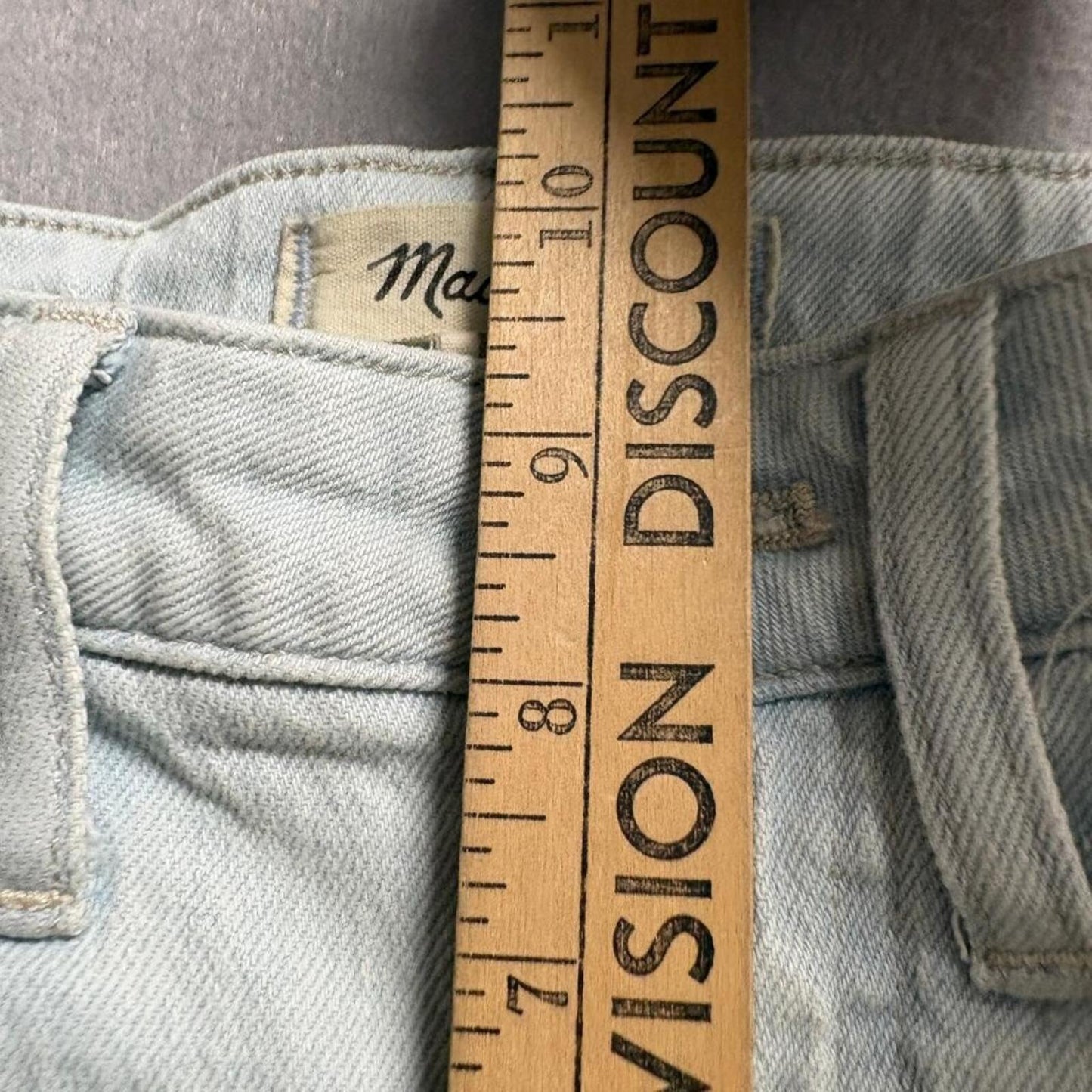 Madewell The Curvy Perfect Vintage Jeans Womens 25P Light Wash Denim Blue