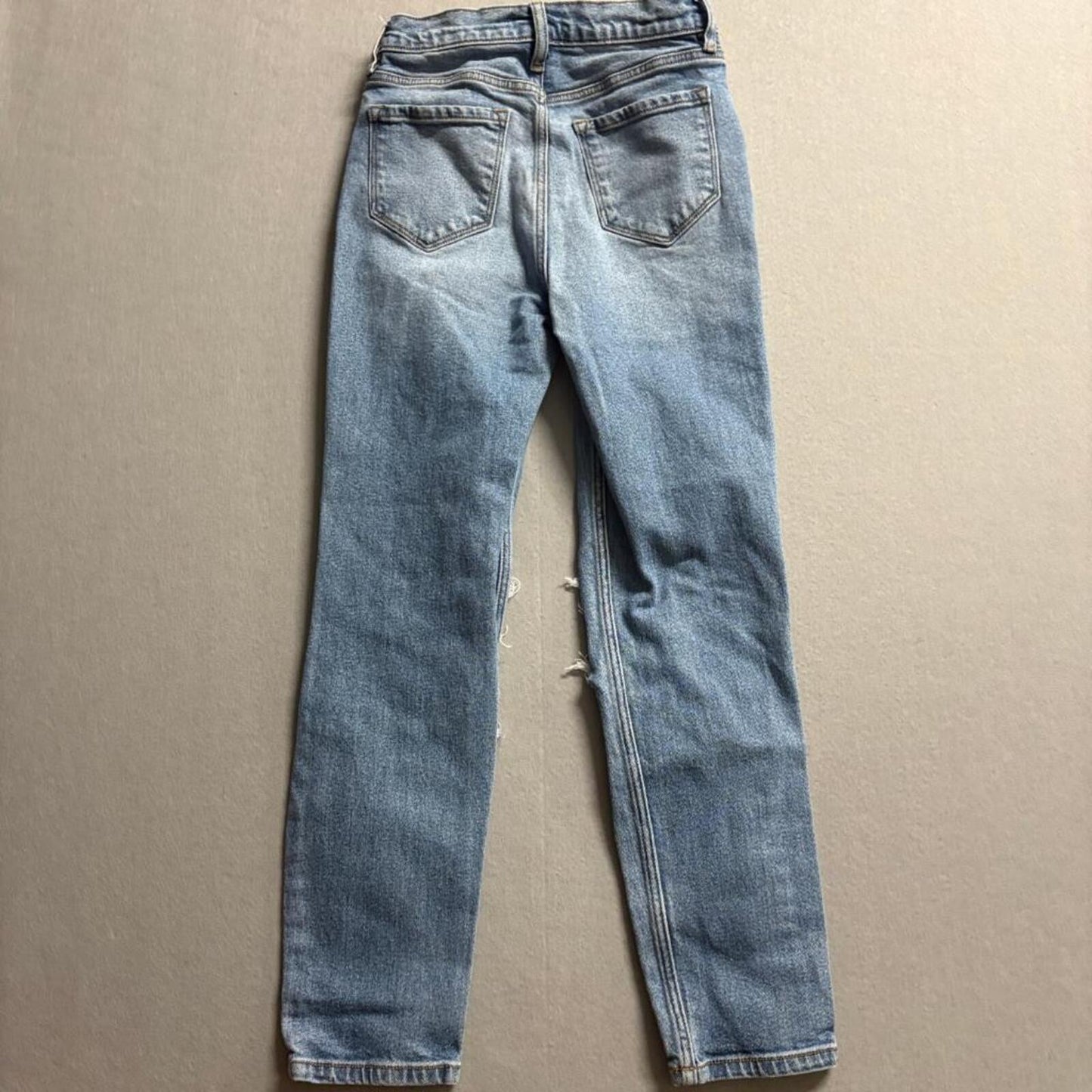 Windsor Denim Distressed Jeans Womens Size 3 Blue High Rise Ripped Skinny