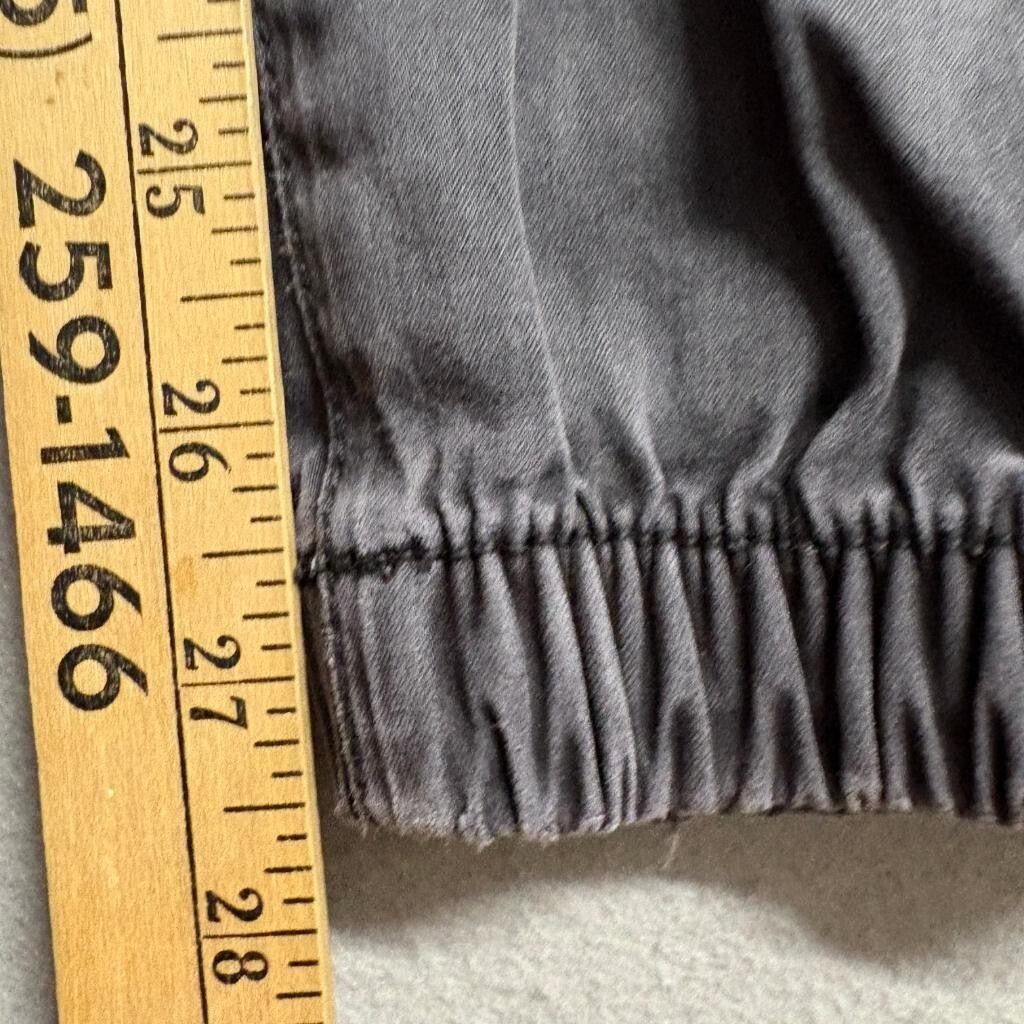 American Eagle Jogger Pants Womens 0 Gray Elastic Waist Utility Cargo Pockets
