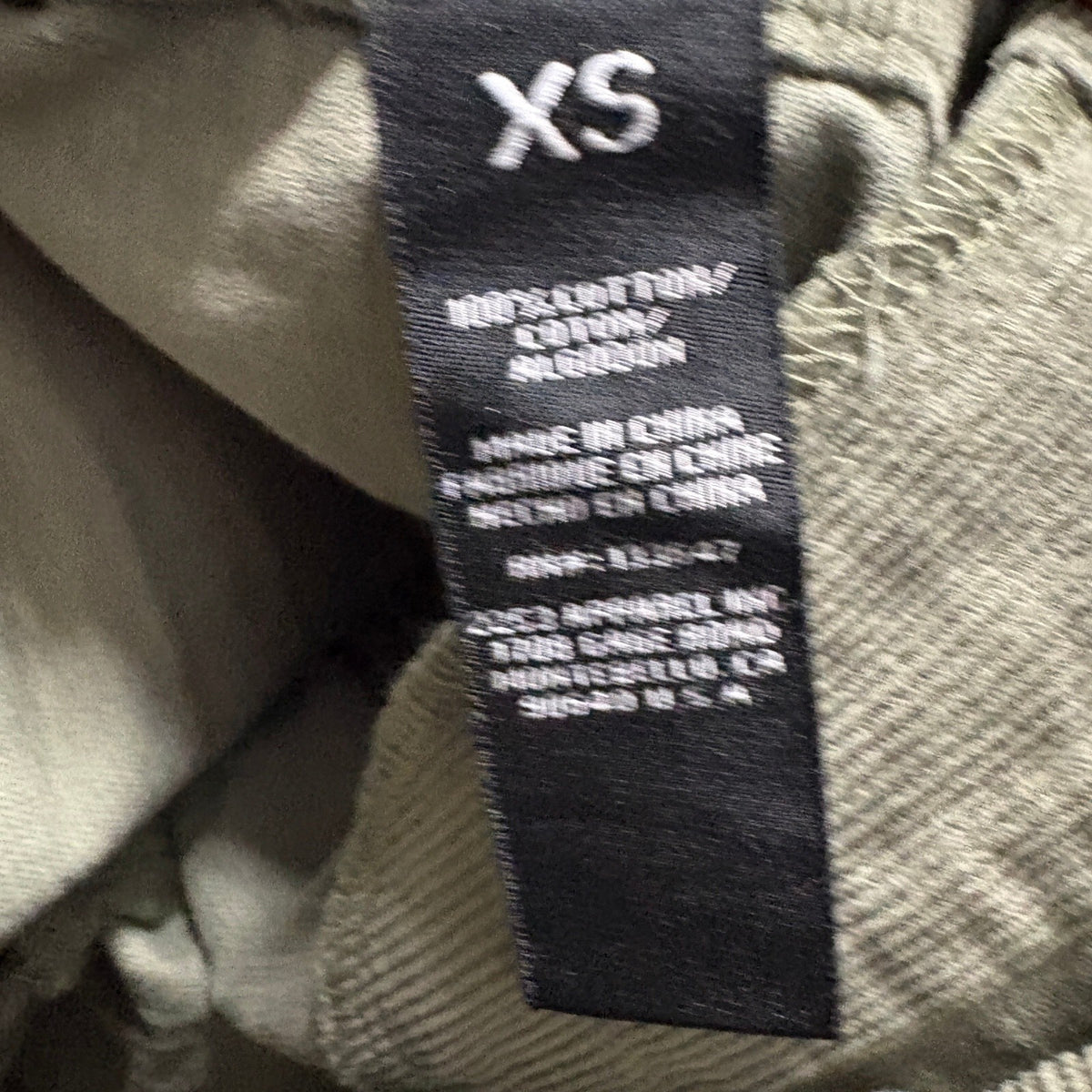 Girlish Olive Green Corduroy Mid Rise Utility Jogger Pants Womens Size XS