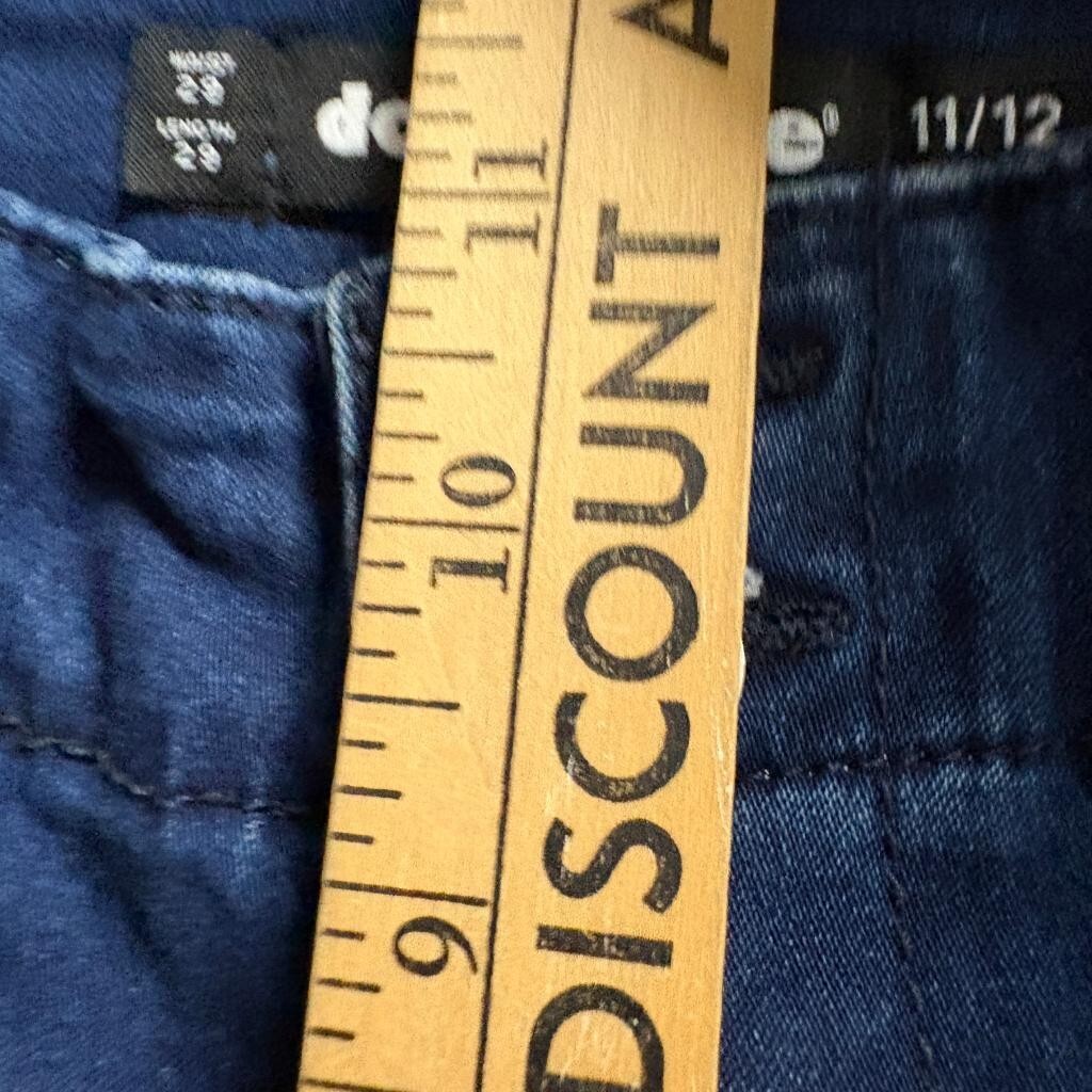 Dollhouse Skinny Jeans Womens 11/12 Dark Wash High Rise Button Fly Stretch Denim