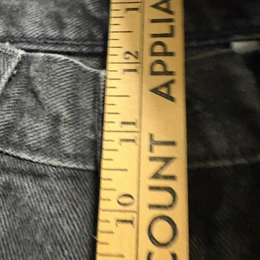 Calvin Klein Jeans Womens 12 Black Denim High Rise Straight Leg Vintage 90s