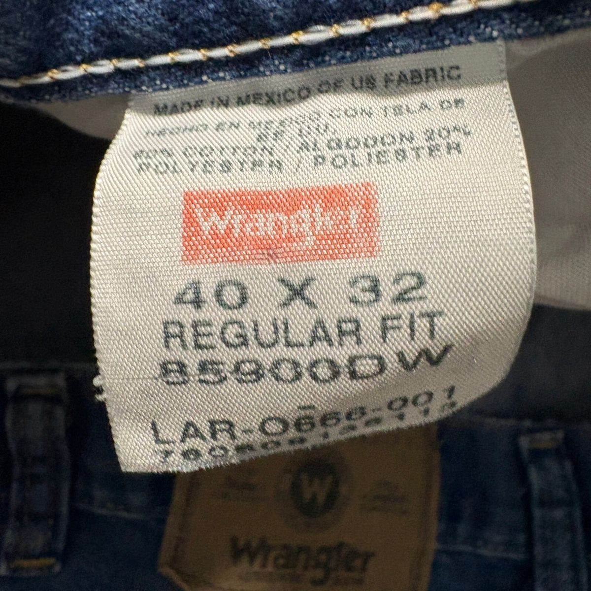 Wrangler Hero Mens Regular Fit Blue Denim Jeans 40x32 Workwear Medium Wash