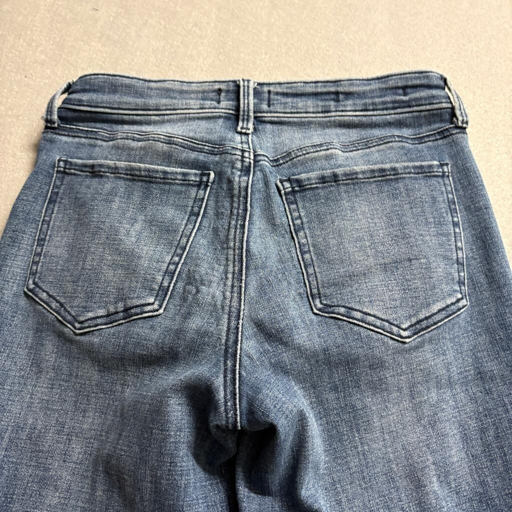 NYDJ Girlfriend Jeans Womens 0P Blue Denim Lift Tuck Stretch Crop Petite