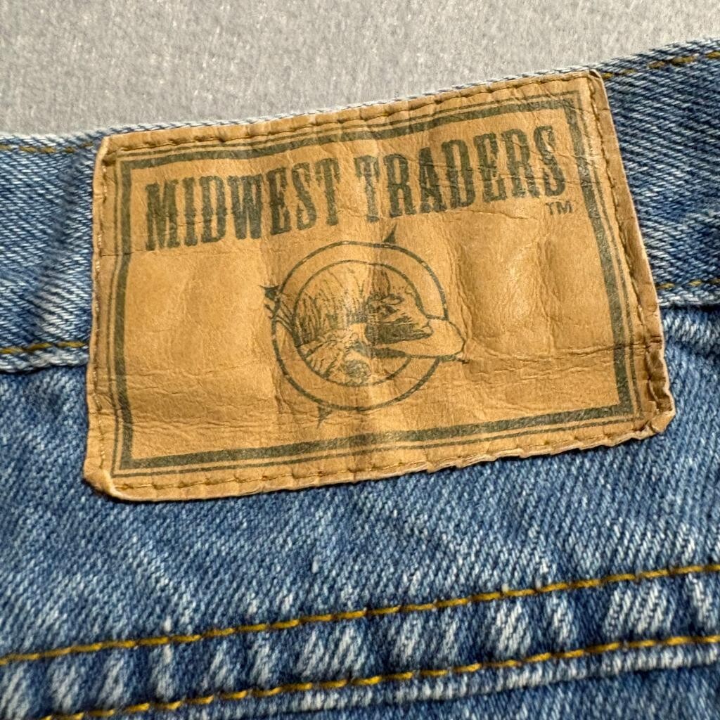 Midwest Traders Vintage Mom Jeans Womens 16 Petite Blue Denim High Rise Tapered