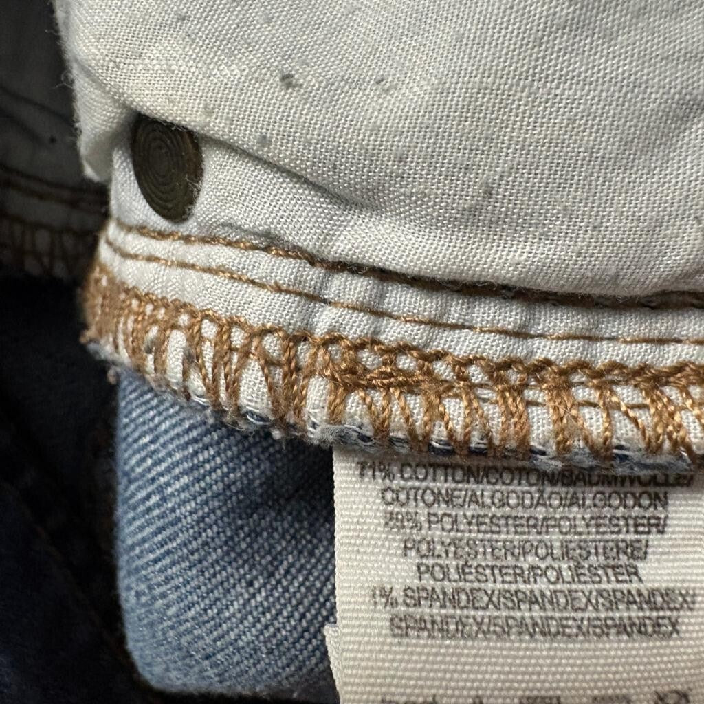 Free People Distressed Skinny Jeans Womens Size 24 Blue Denim Frayed Hem Crop
