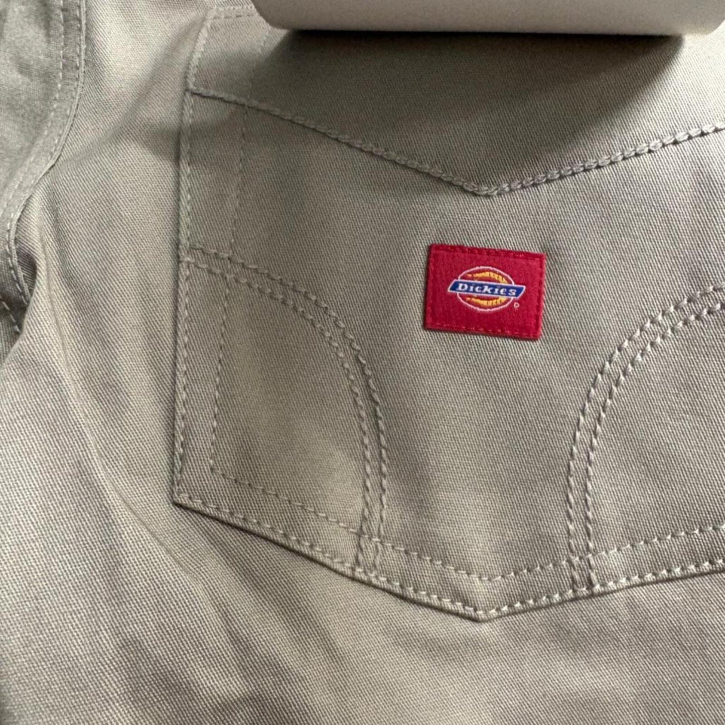 Dickies Girl Low Rise Skinny Pants Womens Size 1 Khaki Beige Chino HH164 NWT