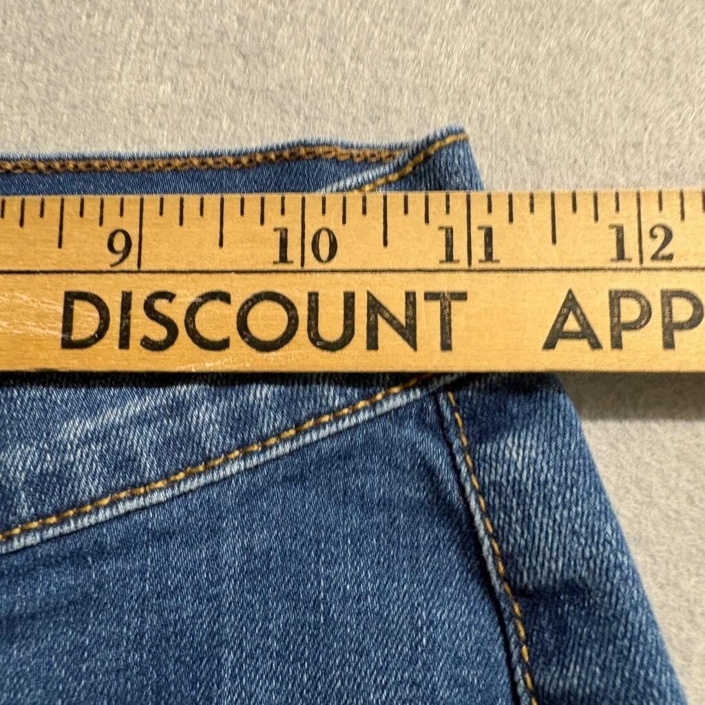 Fashion Nova High Rise Extreme Flare Jeans Womens Size 1 W24 Distressed Raw Hem