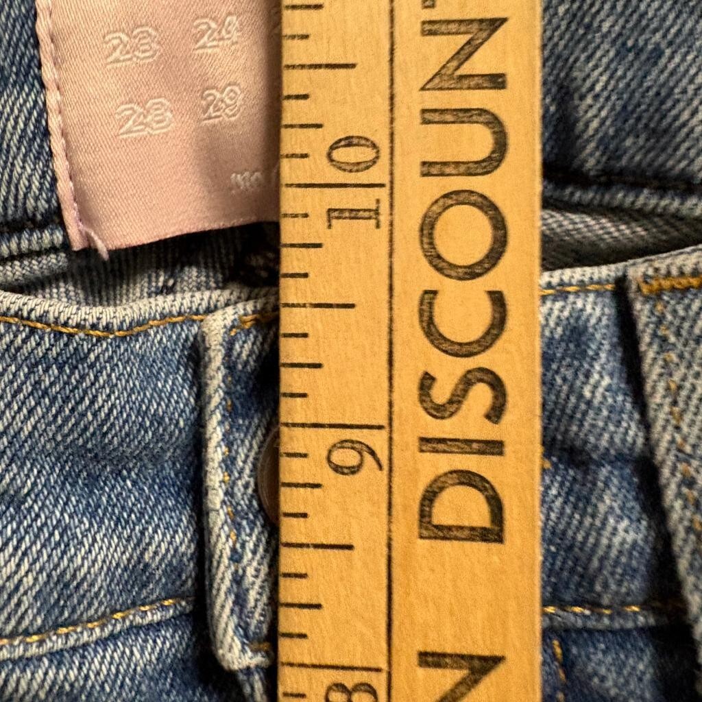 Revice Denim Star Patch Flare Jeans Womens Size 26 Blue High Rise Bell Bottoms