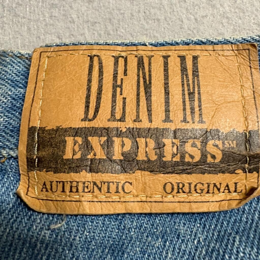 Vintage Denim Express Jeans Womens 38 High Rise Tapered Mom Blue Denim 100%