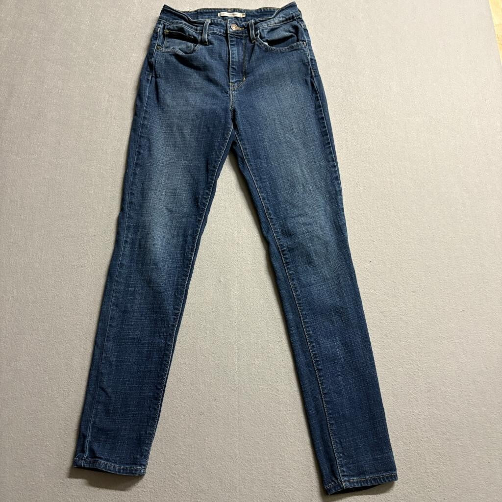Levis 721 High Rise Skinny Jeans Womens 27x30 Blue Denim Stretch Pants