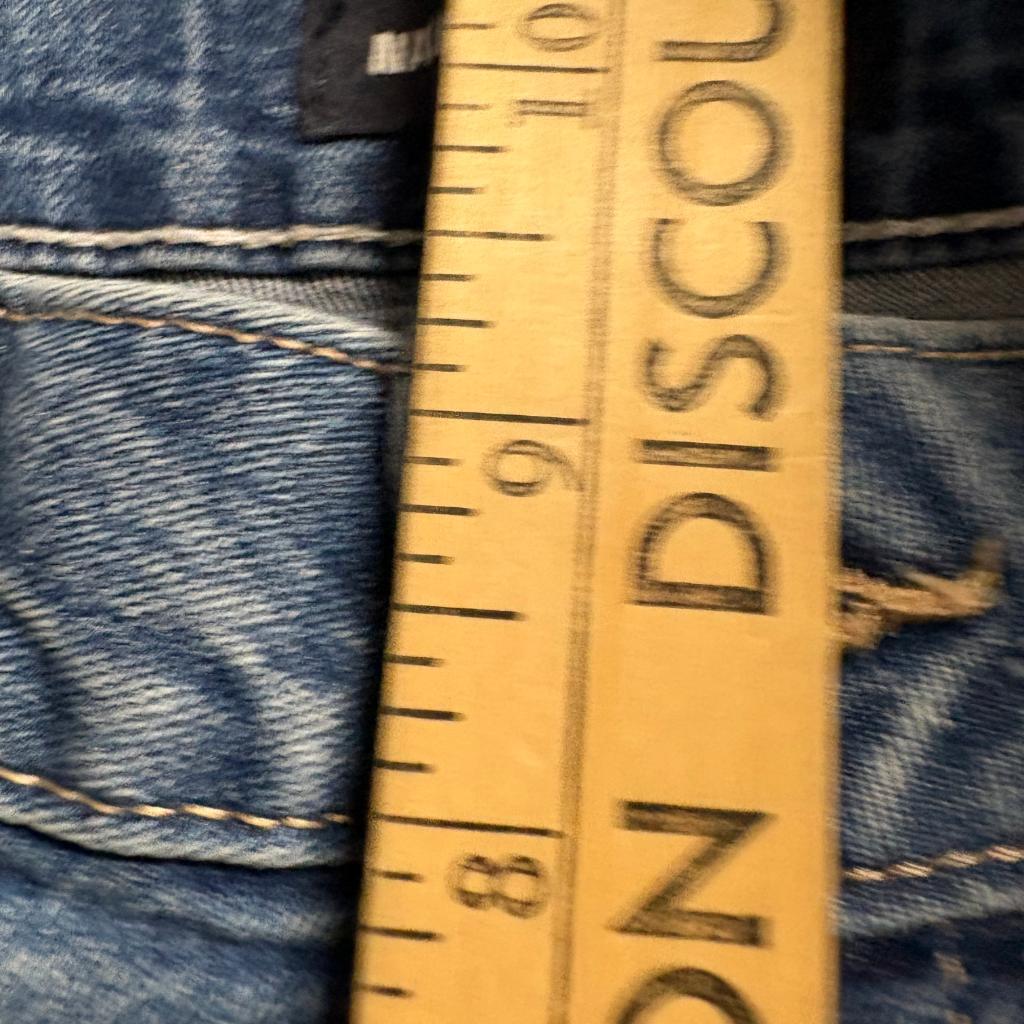 Nautica Jeans Womens Size 4 Blue Denim Stretch Raw Hem Ankle Skinny Jeans