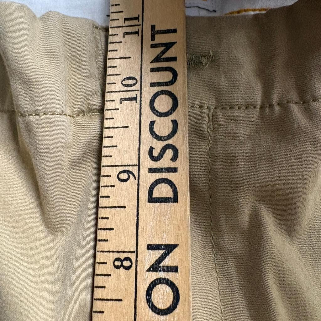 Timberland Chino Pants Mens 38x32 Brown Cotton Stretch Slim Tapered Cargo Pocket