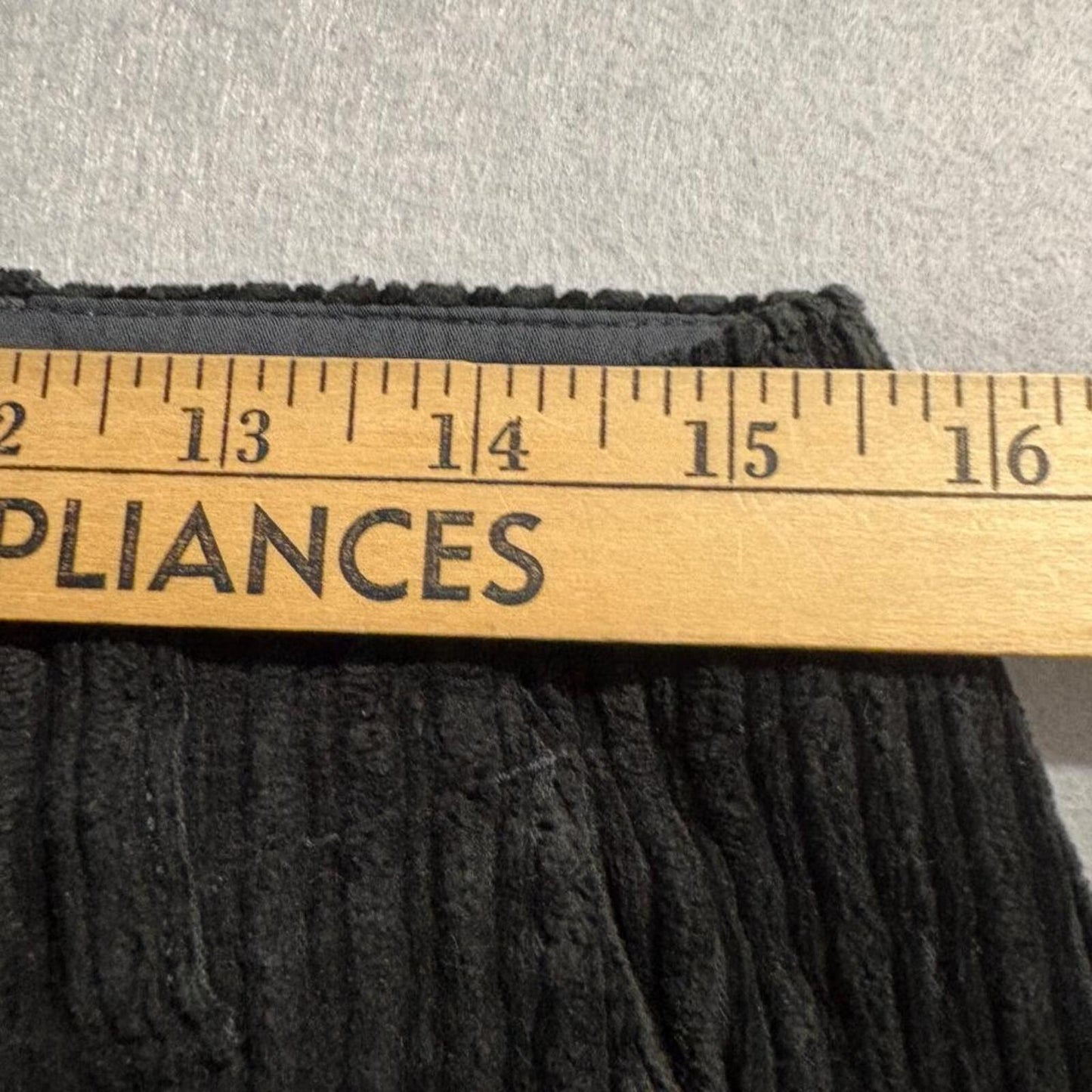 Banana Republic Corduroy Pants Womens 8 Black Stretch Bootcut Ribbed Low Rise