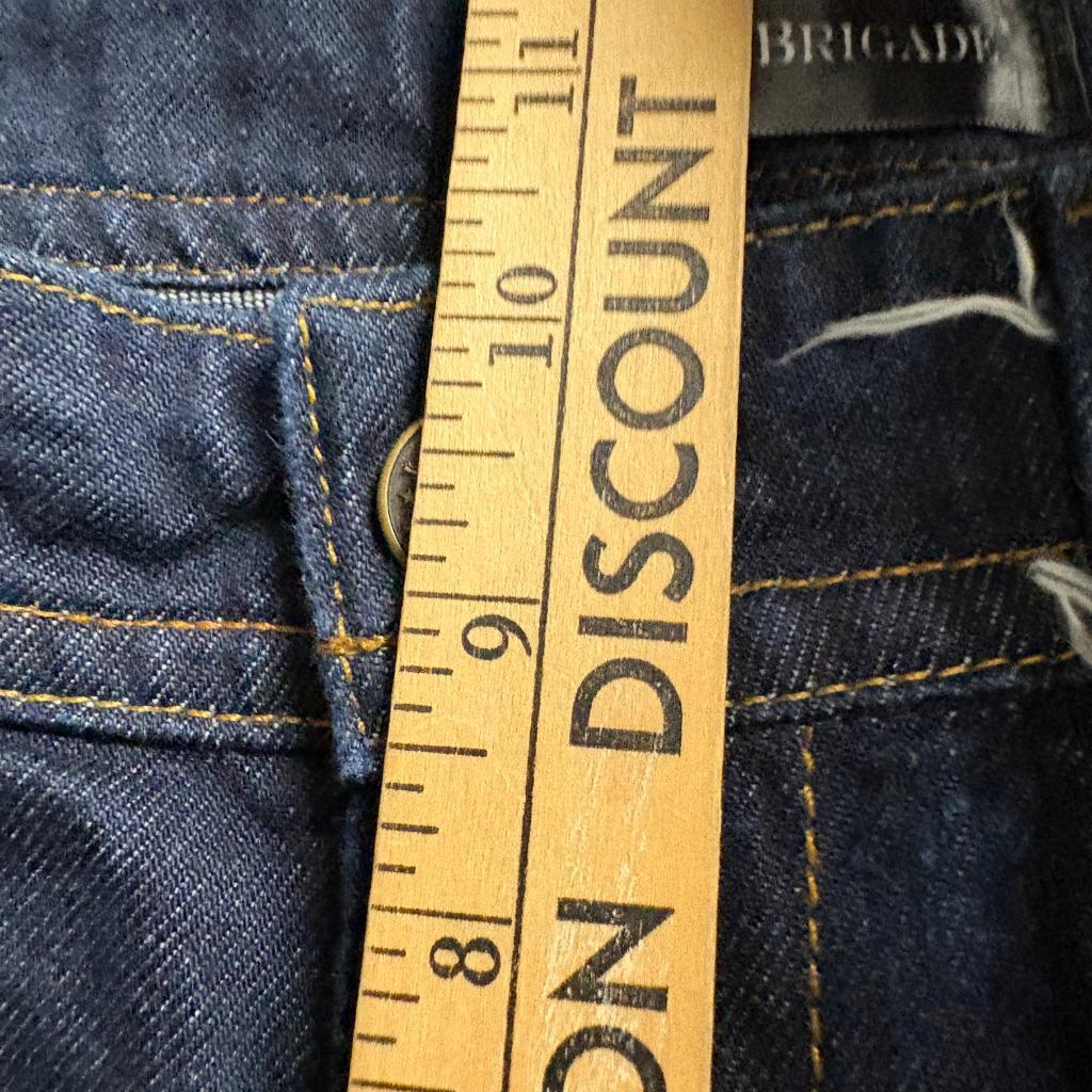 London Brigade Italian Premium Fabric Jeans Mens 38 Dark Wash Stretch Denim