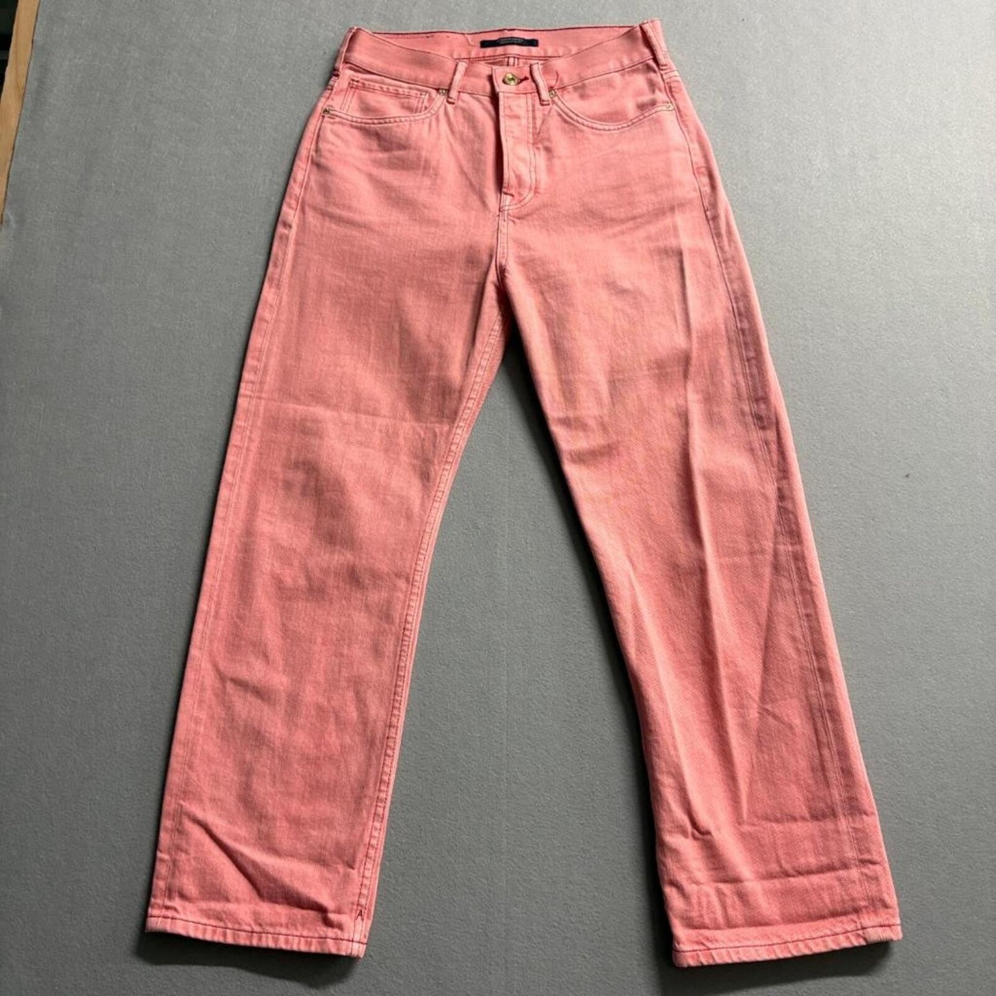 Scotch & Soda Amsterdams Blauw Pink Jeans Womens 26/32 Straight Leg Cotton Denim