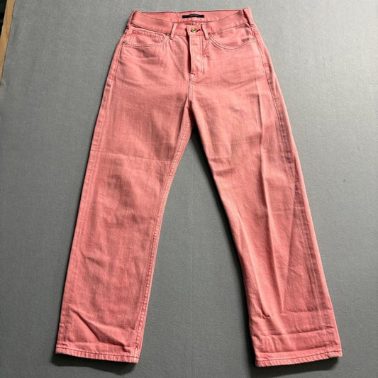 Scotch & Soda Amsterdams Blauw Pink Jeans Womens 26/32 Straight Leg Cotton Denim