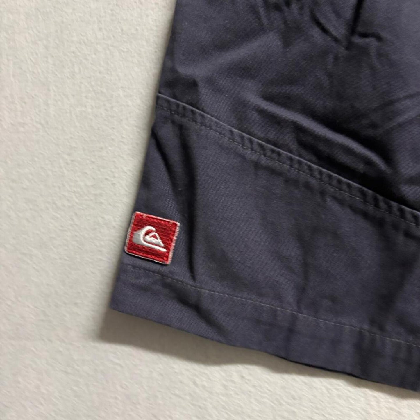 Quiksilver Cargo Shorts Mens 34 Dark Gray Cotton Casual Skate Surf Transit
