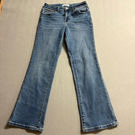 L.A. Girl Los Angeles Bootcut Jeans Womens Size 9 Blue Medium Wash Stretch Denim