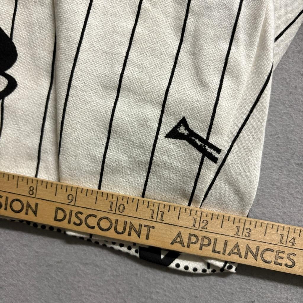 Vintage 90s Baseball Pinstripe Polo Shirt and Shorts Set Mens XL Made in USA
