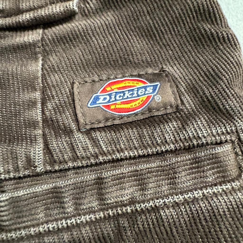 Dickies Boys Corduroy Pants Size 28x32 Brown Regular Fit Stretch Workwear