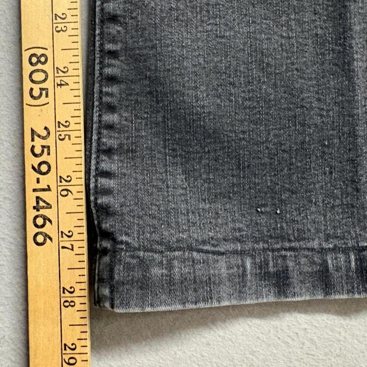 Ann Taylor Curvy Fit Slim Bootcut Jeans Womens 6 Gray Denim Stretch Mid Rise