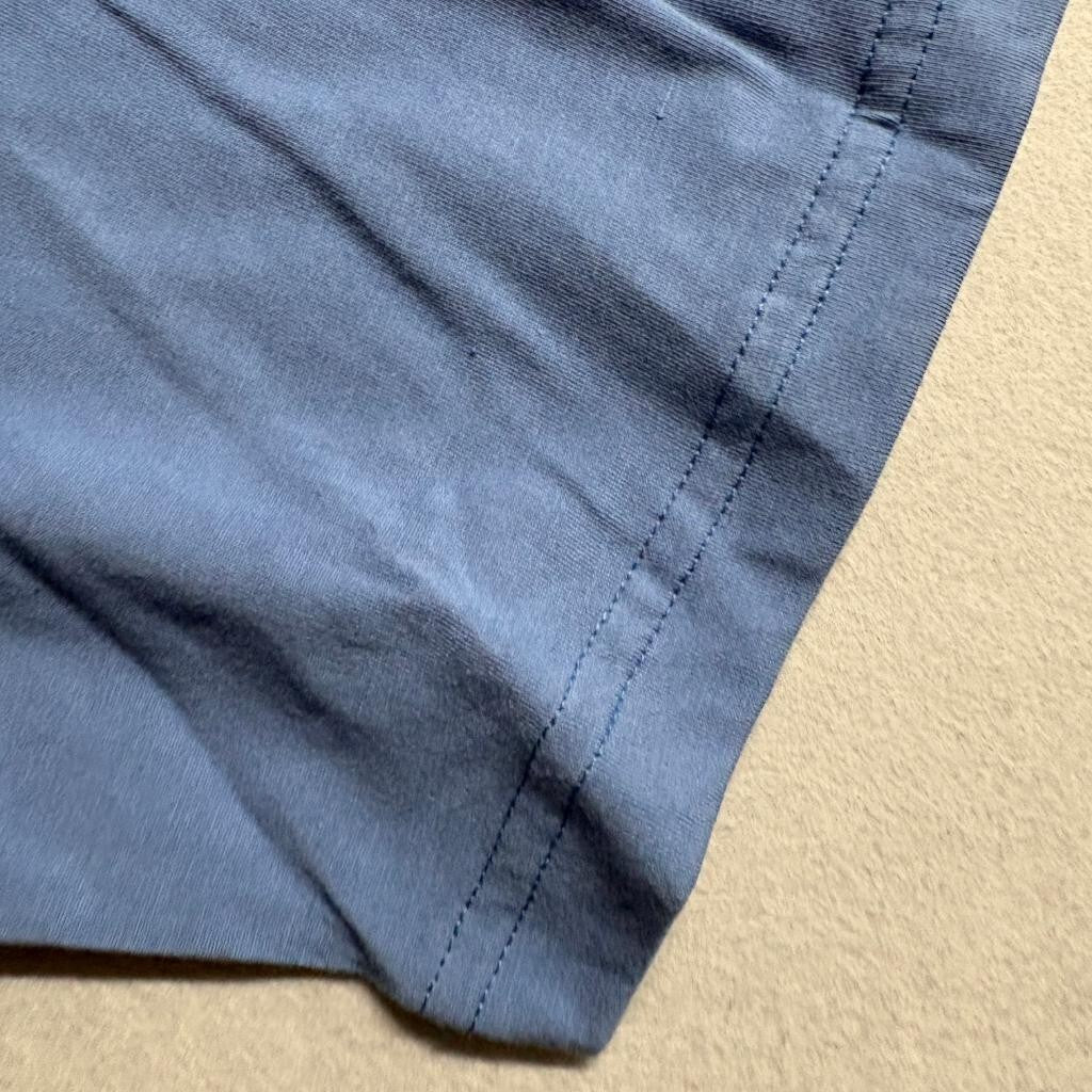 Knightsbridge Polo Shirt Mens XL Blue Cotton Blend Short Sleeve Pocket Kmart NWT