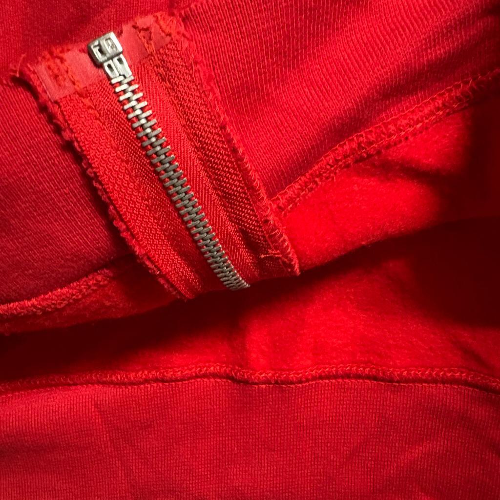 Mossimo Supply Co Hoodie Womens XXL Red Full Zip Raglan Sleeve Sweatshirt NWT