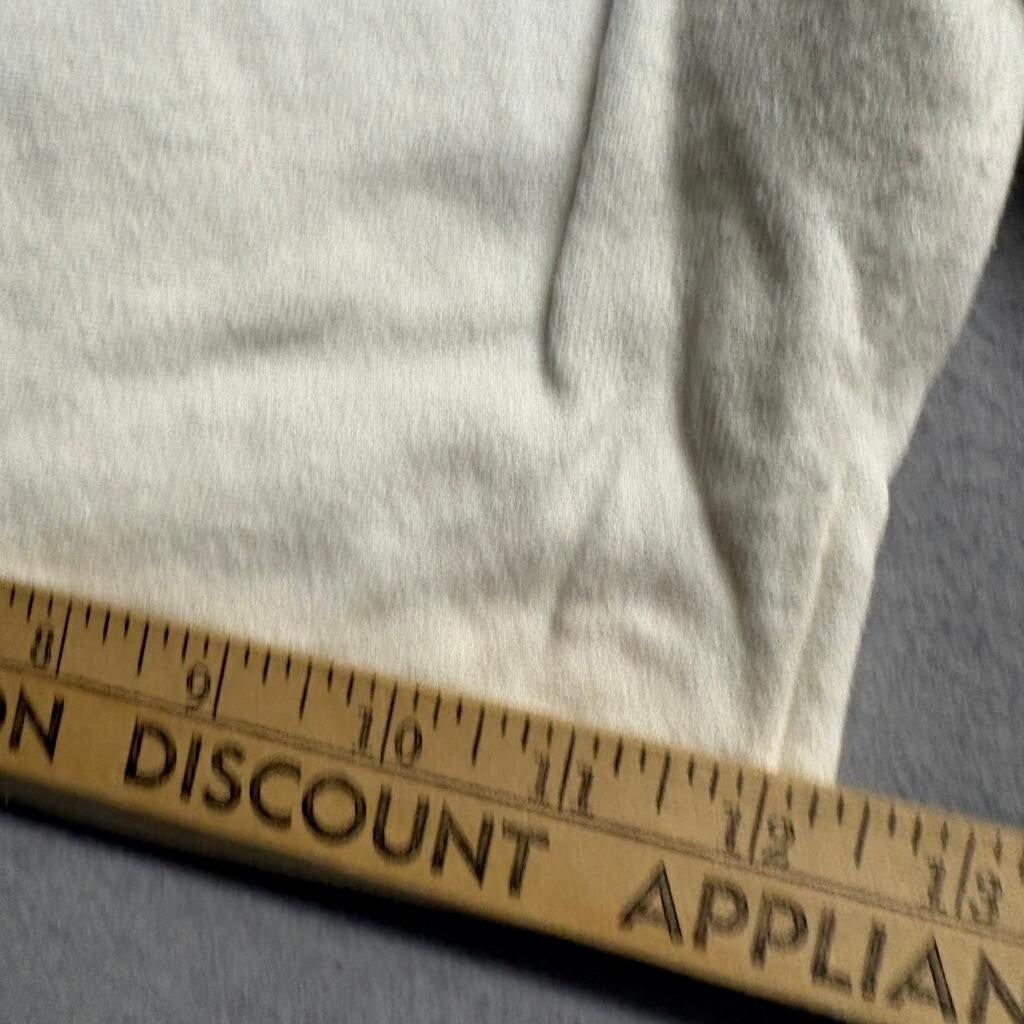 Vintage JE Morgan Sweat Shorts Mens Large White Cotton Blend Fleece Made in USA