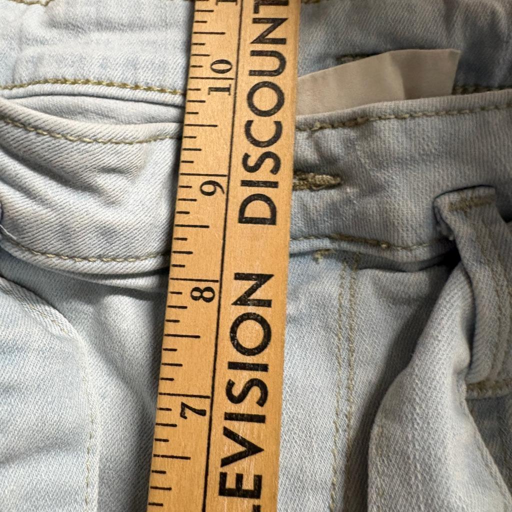Universal Thread Cargo Jeans Womens Size 0 Light Wash High Rise Belted Denim