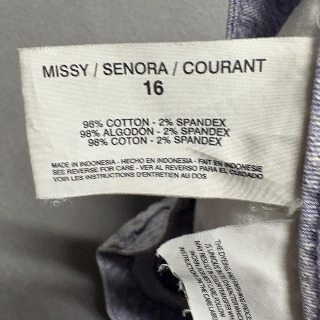 Nine West Vintage America Skinny Jeans Womens 16 Purple Paisley Matchstick Crop