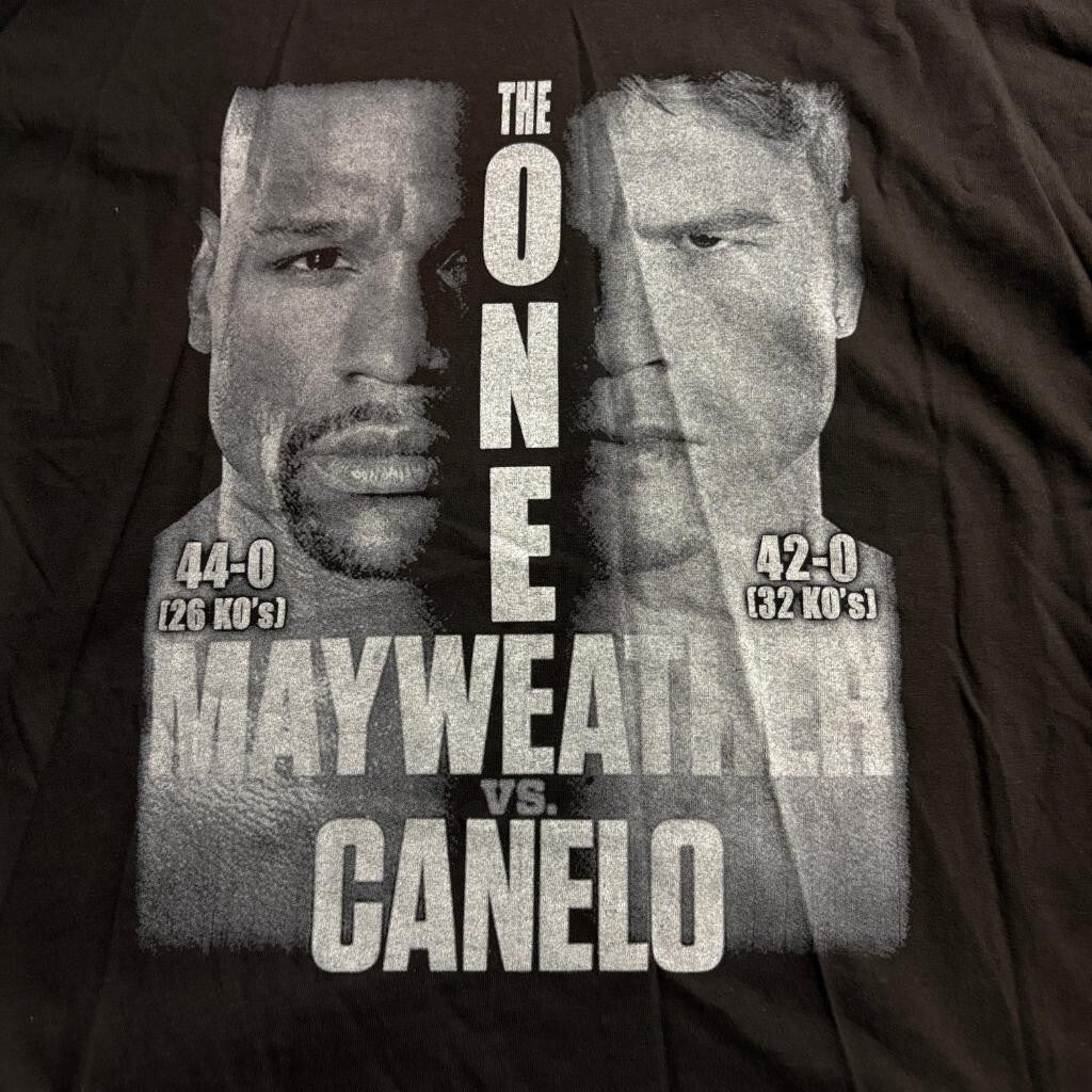 Mayweather vs Canelo The One Boxing Promo T-Shirt Mens XL Black Alstyle 2013