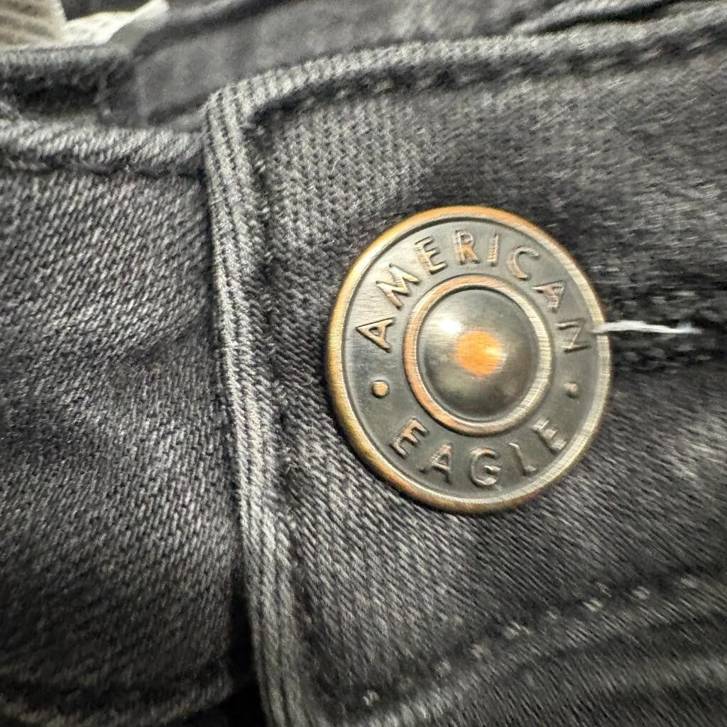 American Eagle Ne(x)t Level Stretch Skinny Jeans Womens 0 Short Black Denim