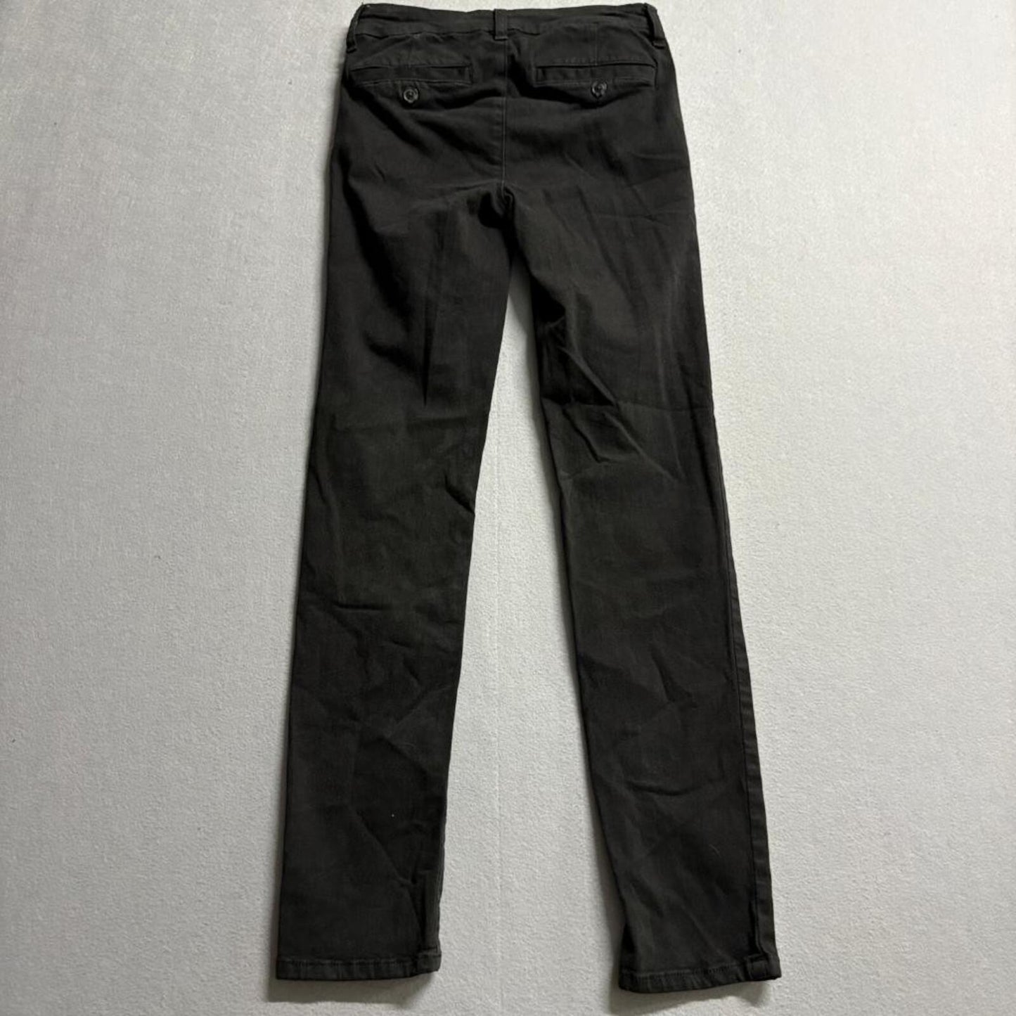 American Eagle Skinny Stretch Pants Womens Size 0 Black Cotton Blend Chino Jeans