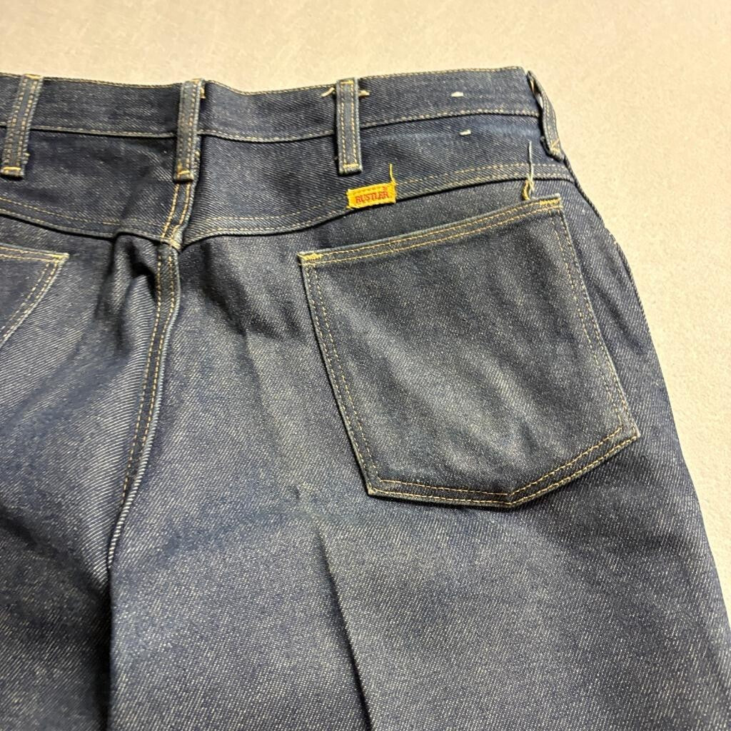 Vintage Rustler Jeans Mens 36x32 Blue Denim Straight Leg Workwear Made in CR