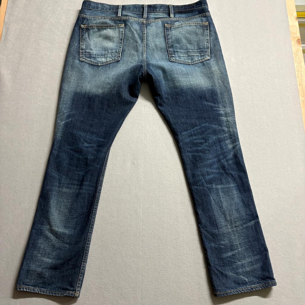 Mossimo Supply Co Mens Slim Fit Distressed Jeans Size 38x32 Blue Denim Ripped