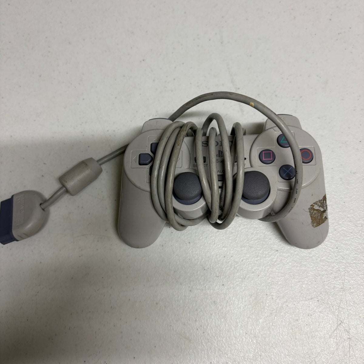 Sony PlayStation 1 PS1 DualAnalog Controller Model SCPH-1180 Original Gray Wired